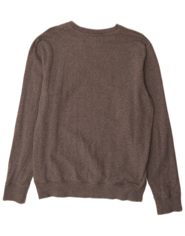 Calvin Klein Jeans Herre Grafisk Sweatshirt Jumper Medium Grå Flecked