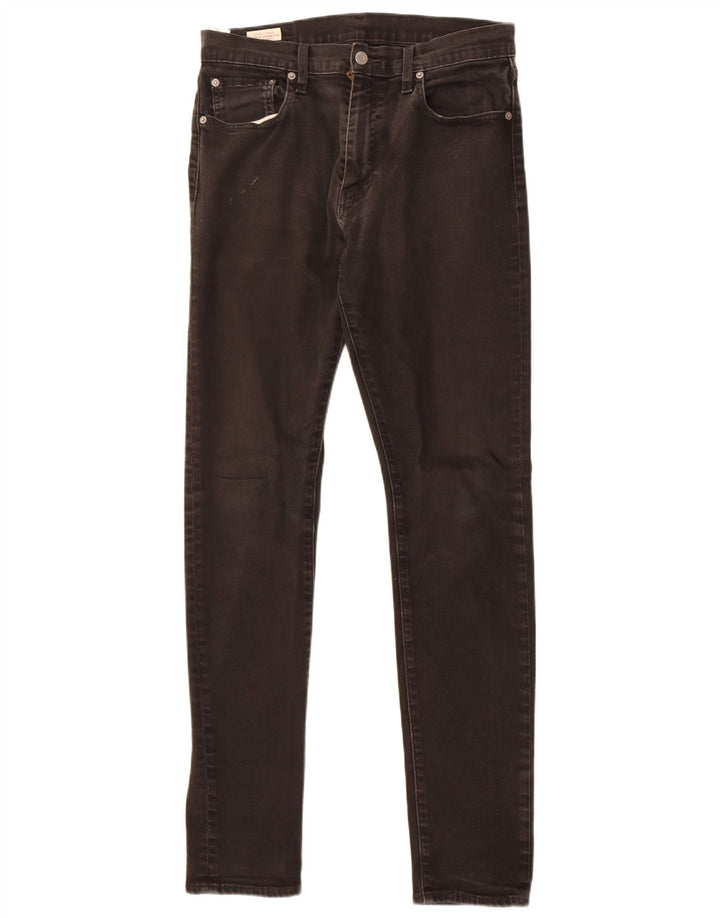 Levi's Herre 511 Slim Tapered Jeans W32 L34 Sort Bomuld