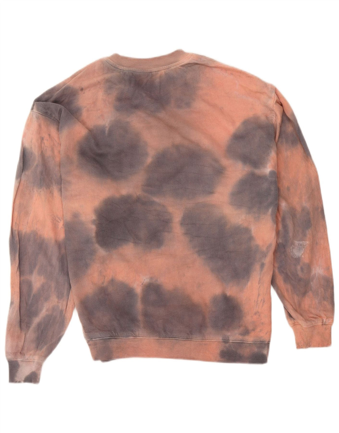 Zara Herre Grafisk Loose Fit Sweatshirt Jumper Lille flerfarvet Tie Dye