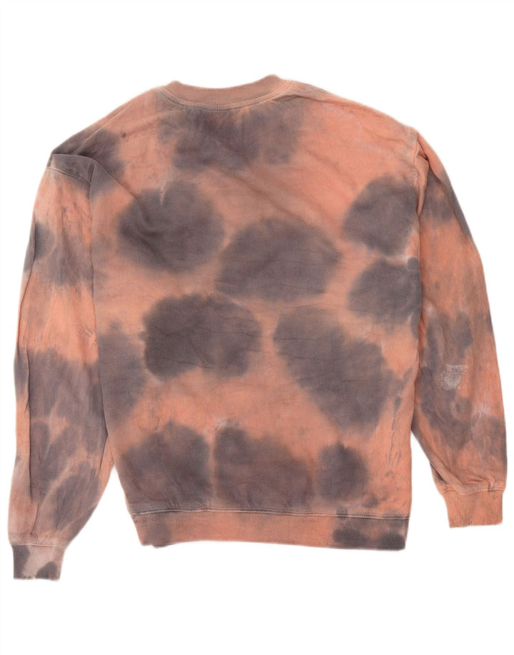Zara Herre Grafisk Loose Fit Sweatshirt Jumper Lille flerfarvet Tie Dye