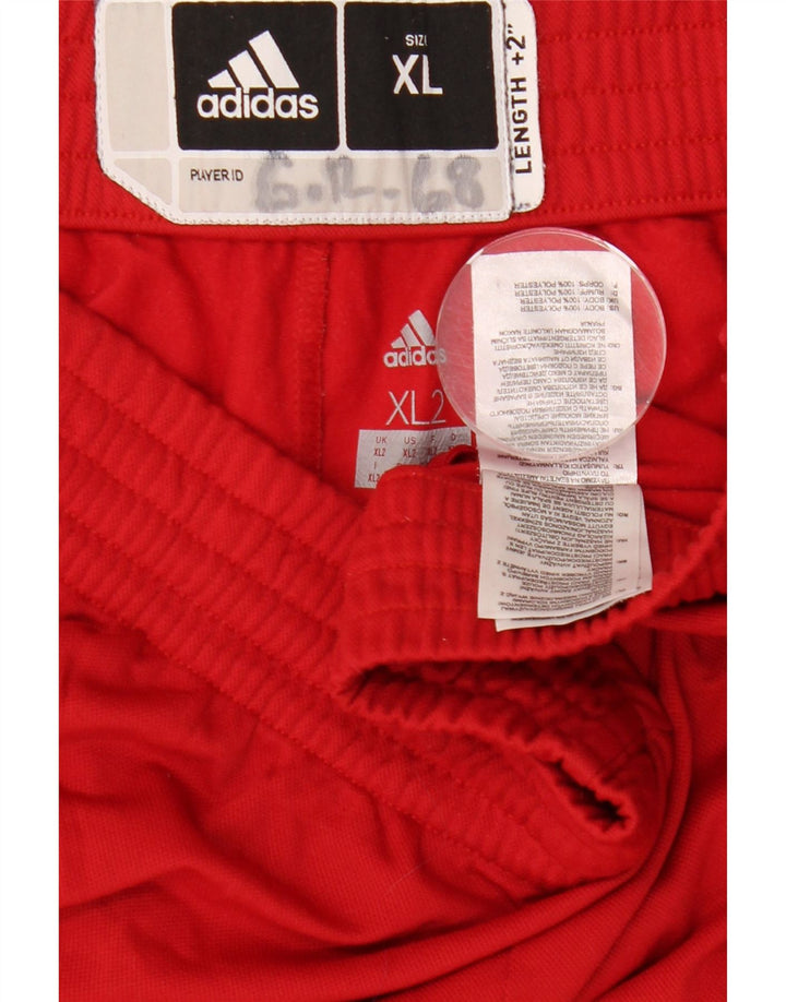 ADIDAS Træningsdragt bukser til mænd 2XL Rød Polyester