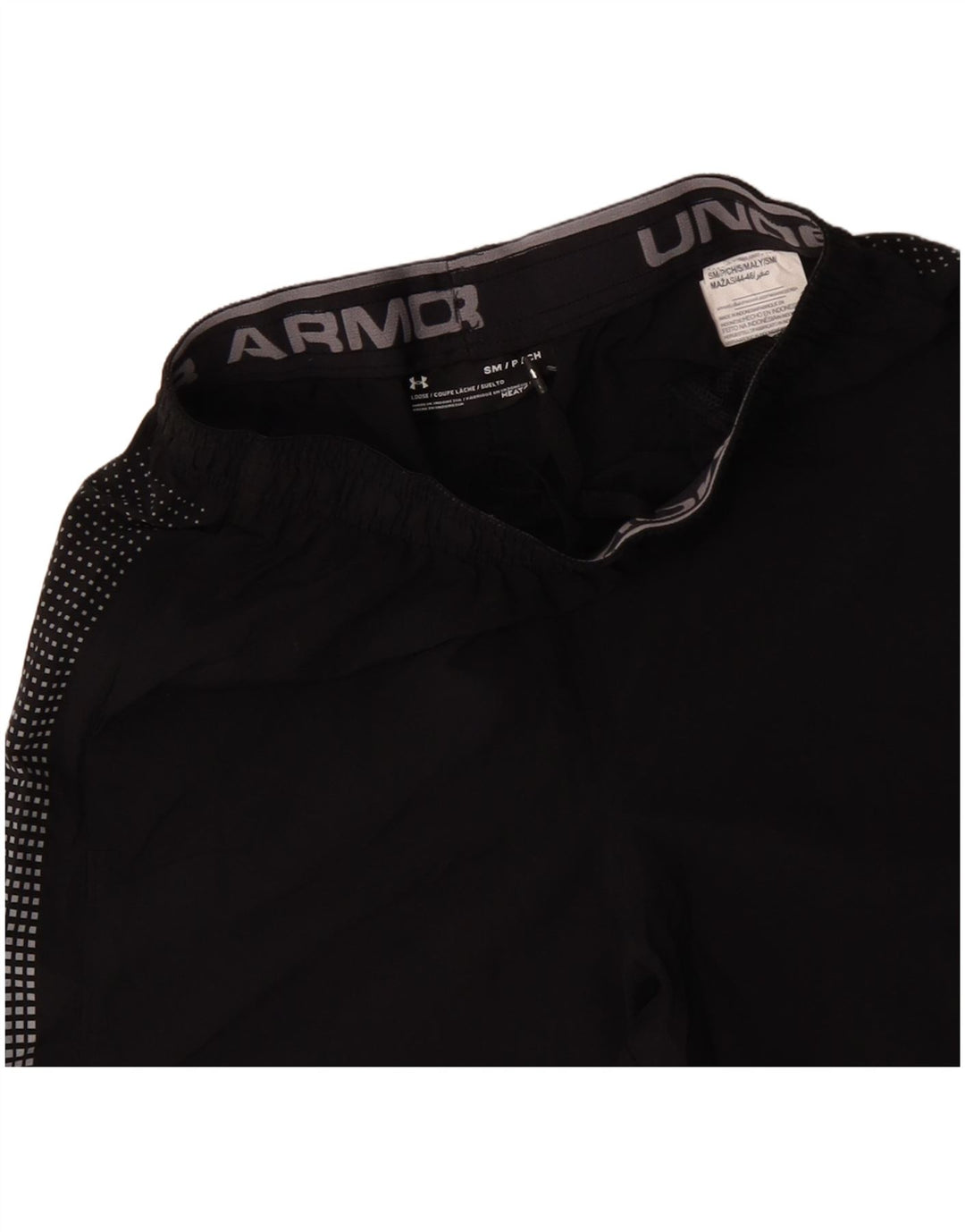 UNDER ARMOUR Herre Heat Gear Sports Shorts Små sorte plettet polyester