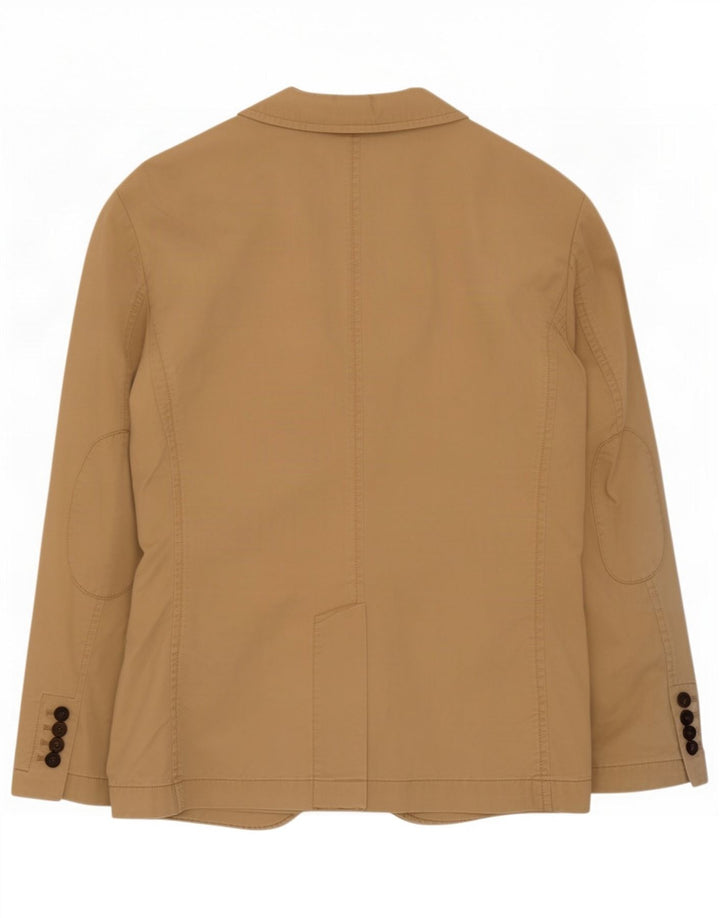 Marks & Spencer Herre 2-knaps blazerjakke UK 40 Medium Beige Bomuld