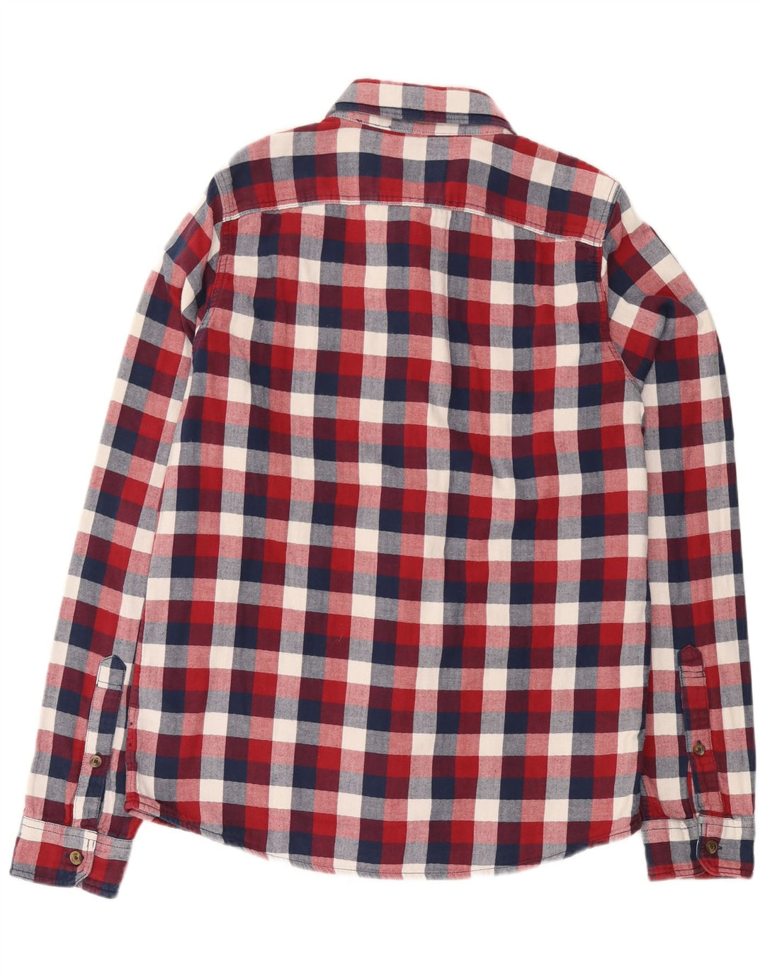 ABERCROMBIE & FITCH Muscle Flannel Shirt 2XL rød ternet bomuld