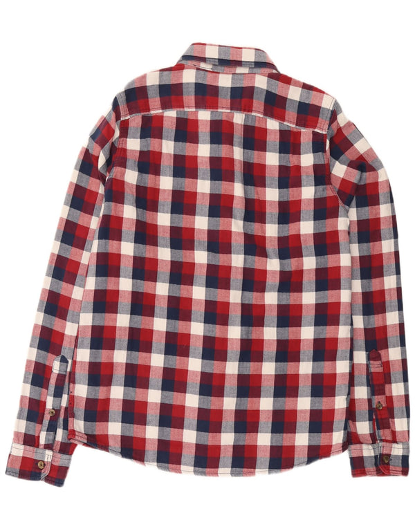 ABERCROMBIE & FITCH Muscle Flannel Shirt 2XL rød ternet bomuld