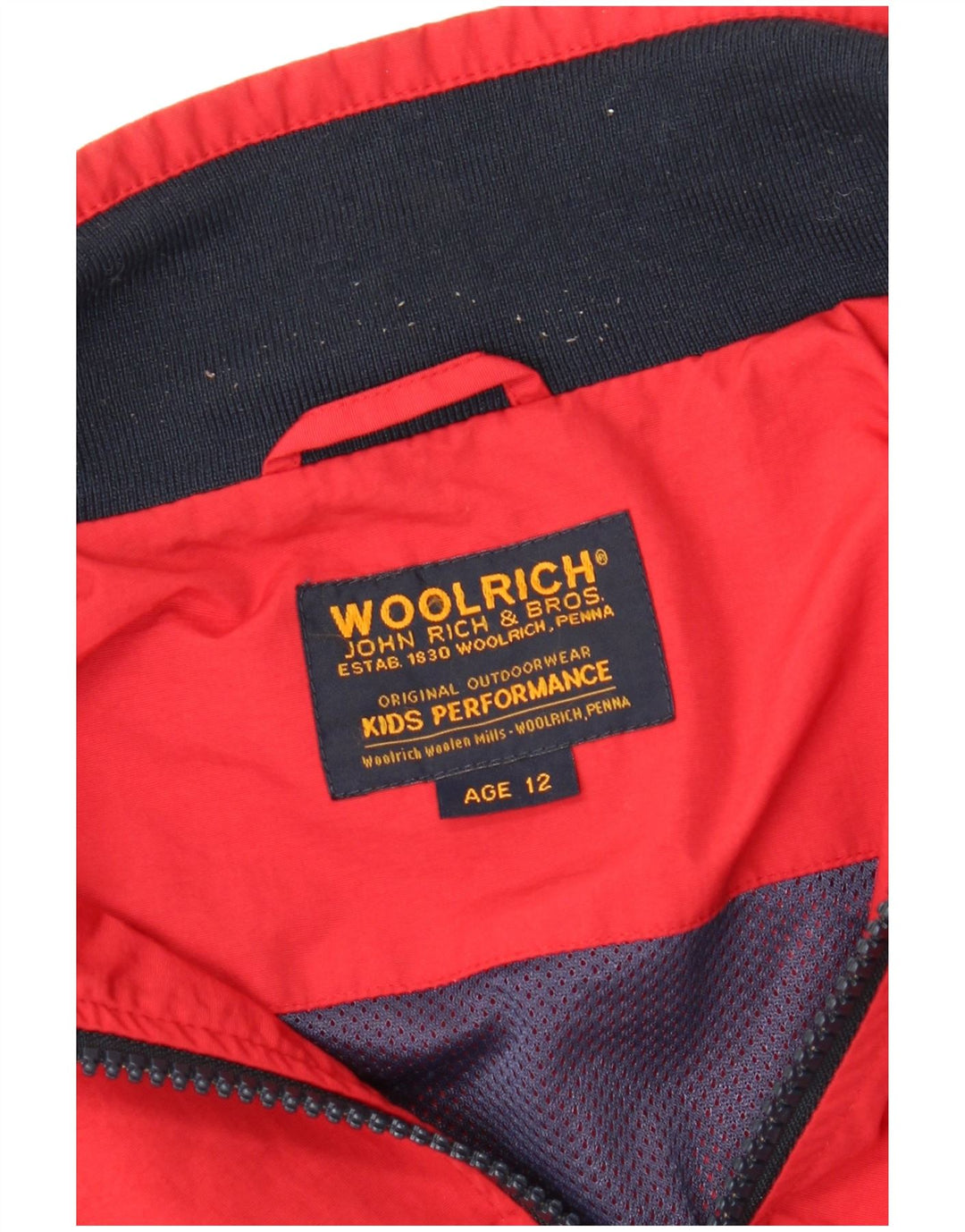 Woolrich Boys Bomber Jacket 11-12 År Rød