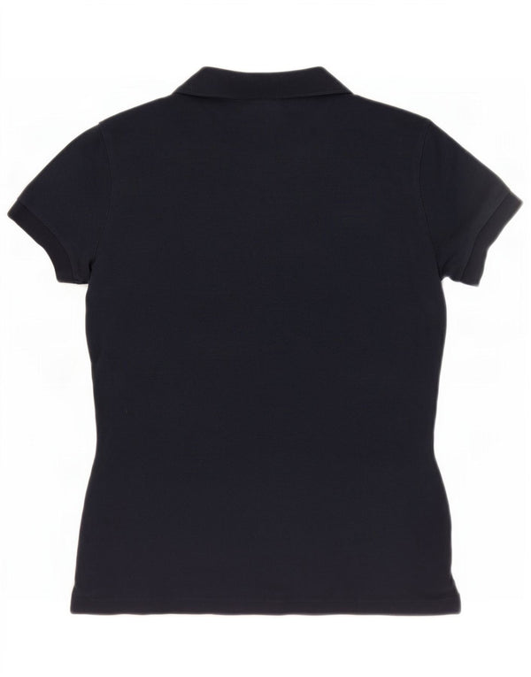 Lacoste Dame Polo Shirt Størrelse 38 Medium Navy Blue Bomuld