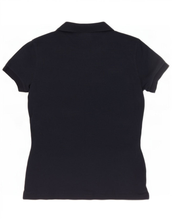 Lacoste Dame Polo Shirt Størrelse 38 Medium Navy Blue Bomuld