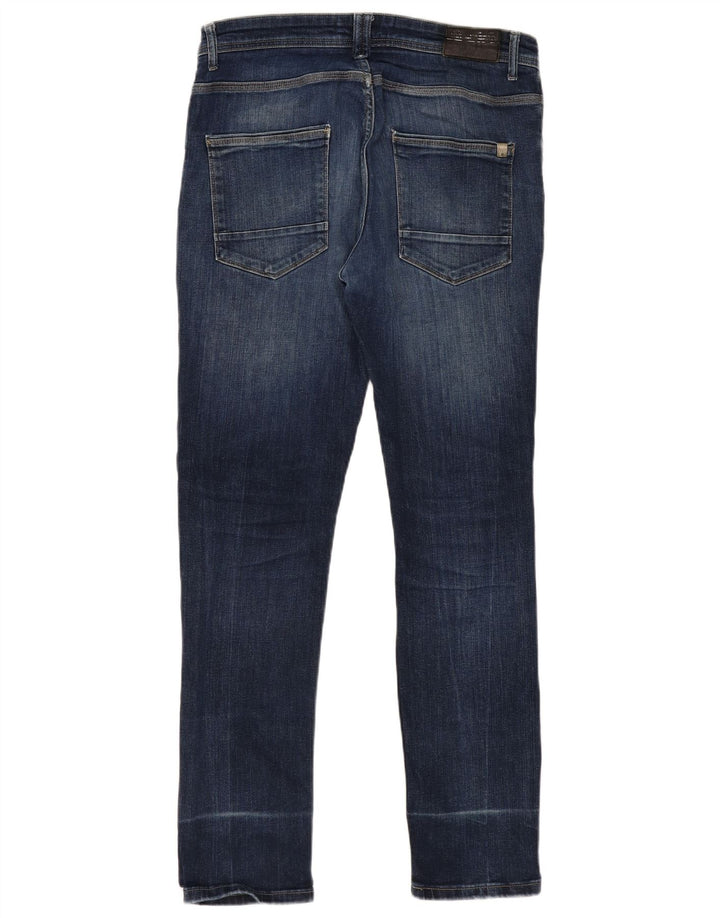 Zara Herre Slim Jeans EU 44 Large W34 L33 Blå
