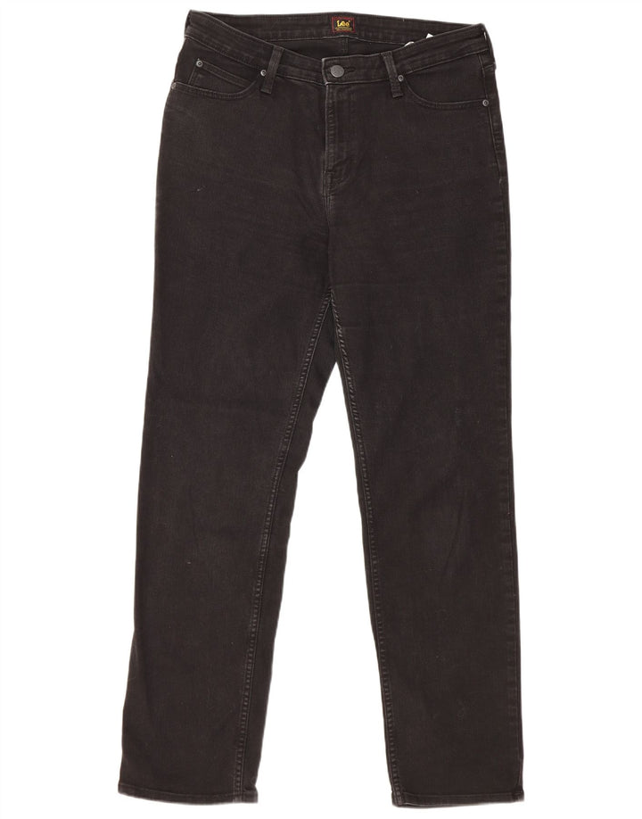 Lee Dame Marion Straight Jeans W32 L31 Sort Bomuld