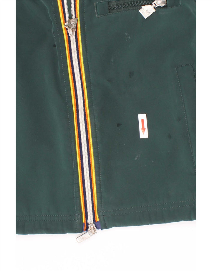 K-Way Boys Hooded Windbreaker Jacket 4-5 År Grøn Polyester