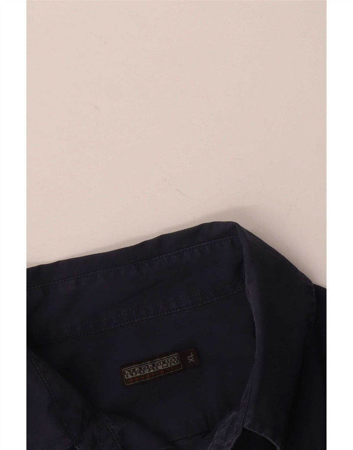 Napapijri Herre Geographic Shirt XL Navy Blue