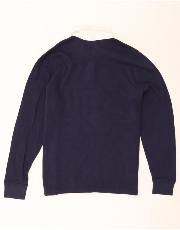 Levi's Herre Broncos Grafisk Rugby Polo Shirt Large Navy Blue Colourblock