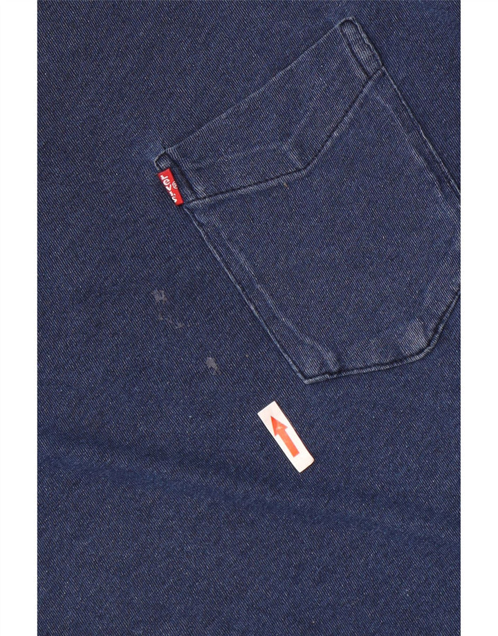 Levi's Herre T-Shirt Top 2XL Blå Bomuld