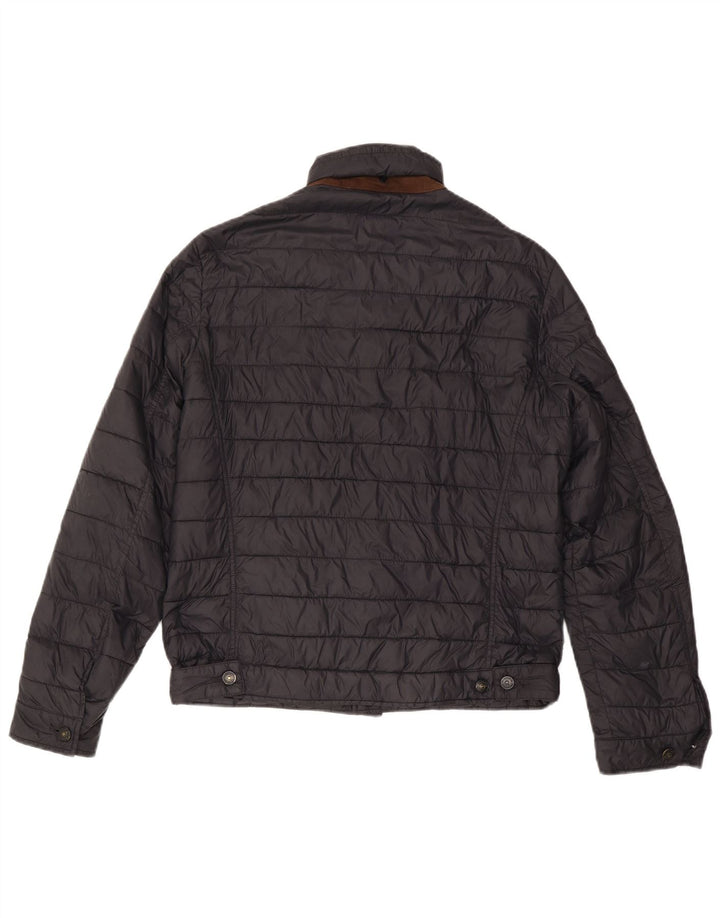MASSIMO DUTTI Herre polstret jakke UK 40 Stor sort polyester