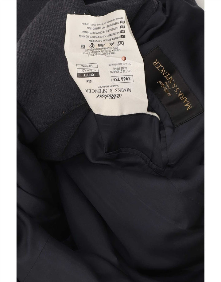 Marks & Spencer Herre St. Michael Blazer Jacket UK 40 Medium Navy Blue
