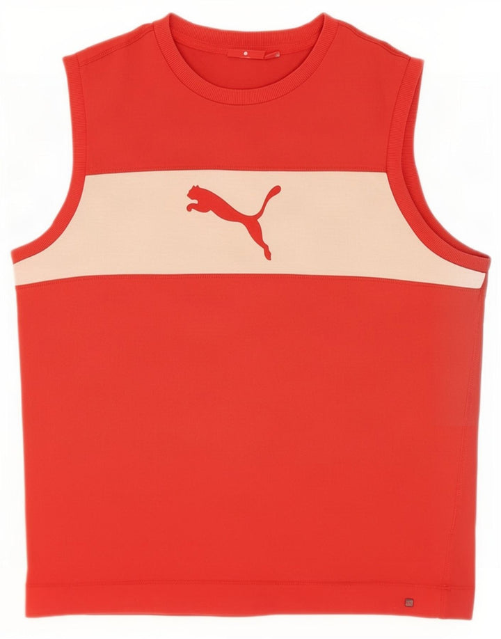 Puma Herre Grafisk Vest Top Stor Rød Colourblock