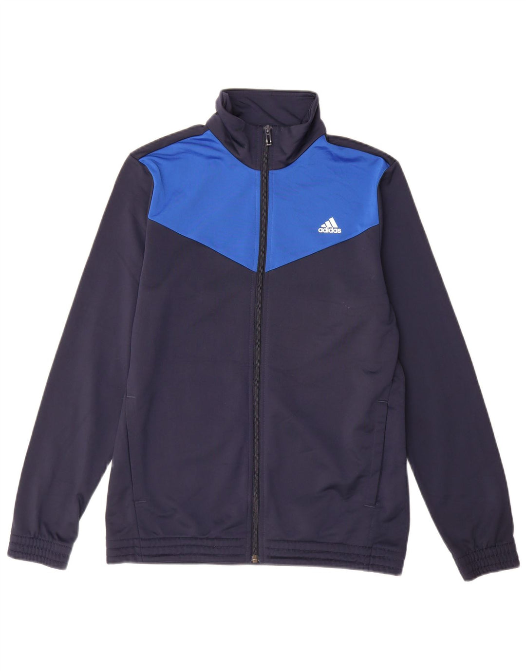 ADIDAS Træningsdragt topjakke til drenge 14-15 år Navy Blue Colourblock