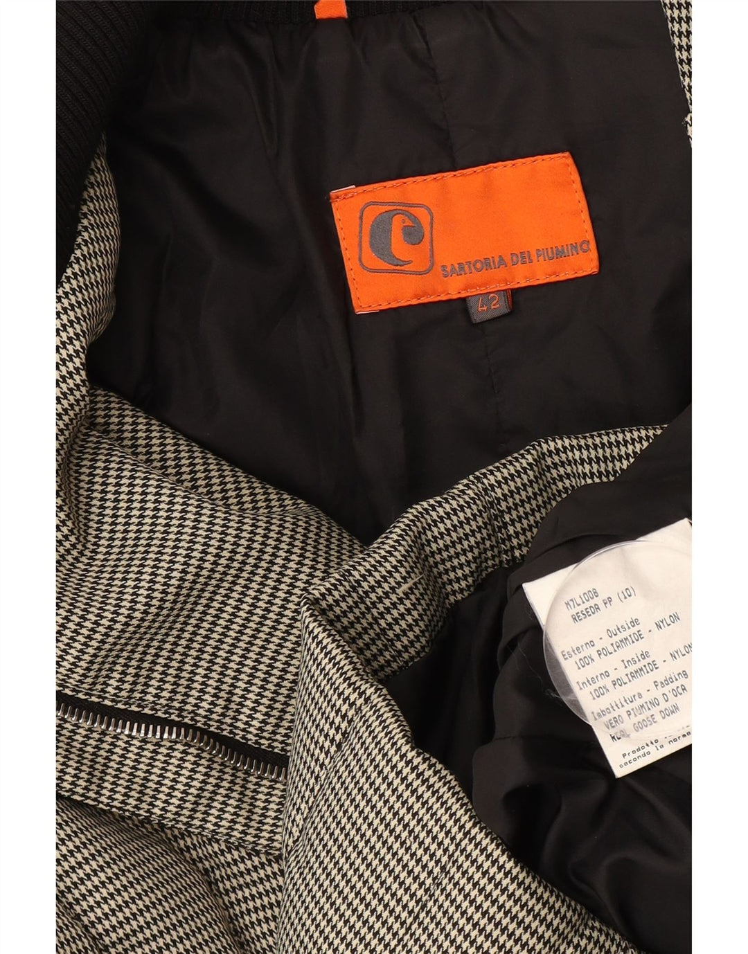 Carhartt Polstret Damejakke IT 42 Medium Grey Houndstooth Polyamid