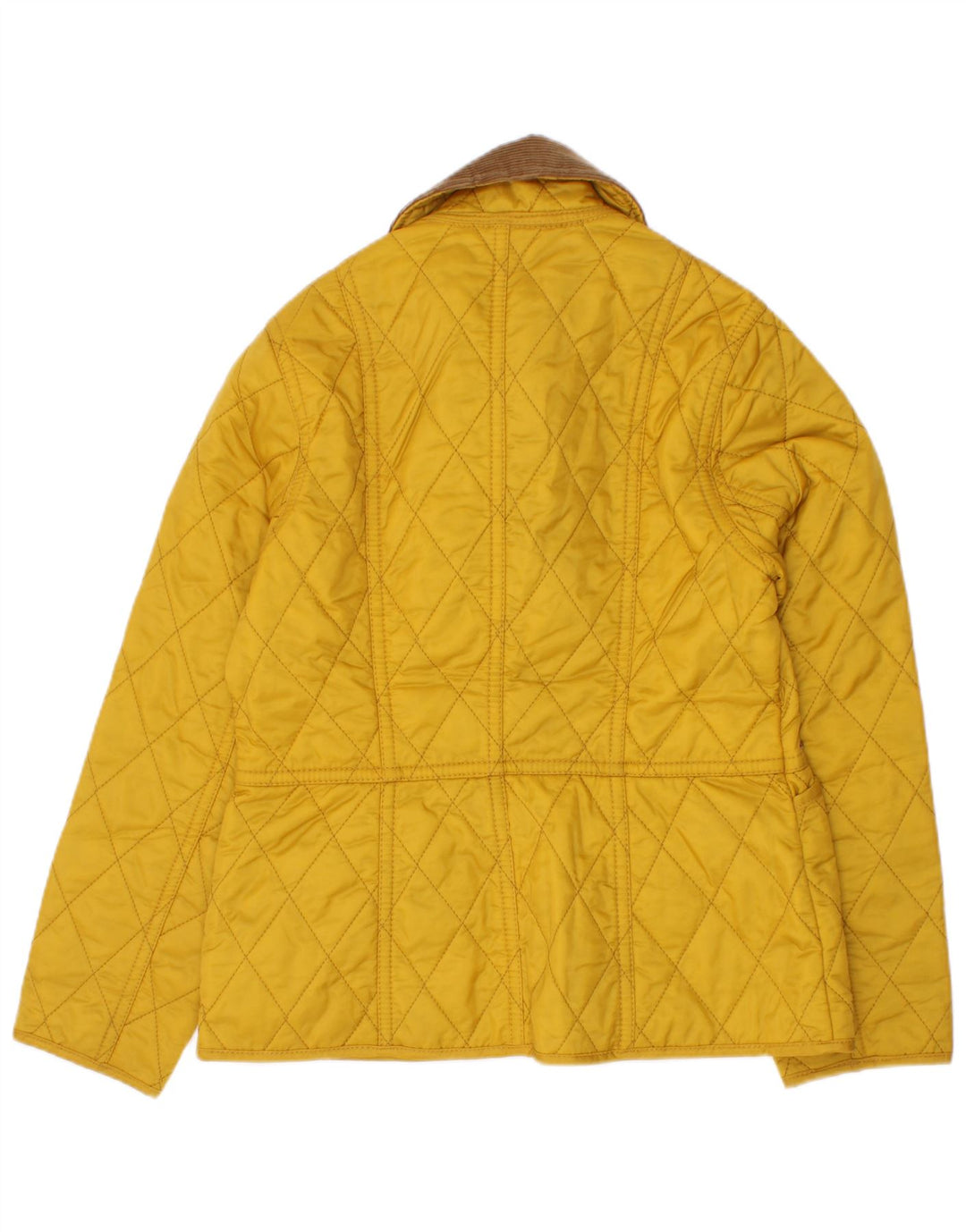 Barbour Piger Quiltet Jakke 5-6 År Lille Gul Colourblock Polyamid