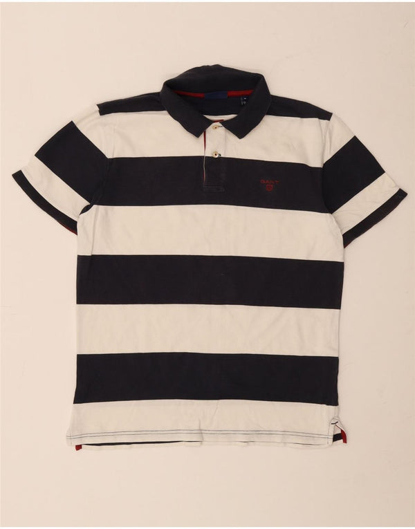 Gant Rugby poloshirt til mænd Medium marineblå stribet bomuld