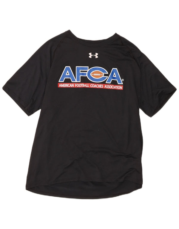 Under Armour Herre Heat Gear Grafisk T-Shirt Top XL Sort