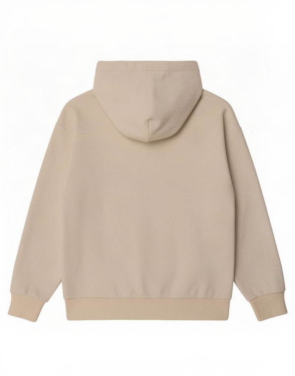Champion Womens Oversized Graphic Fleece Hoodie Jumper UK 6 XS Off White