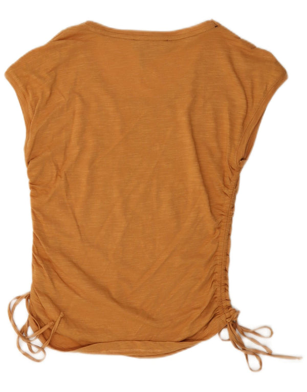 Dkny Damebluse Top UK 10 Small Brown Flecked