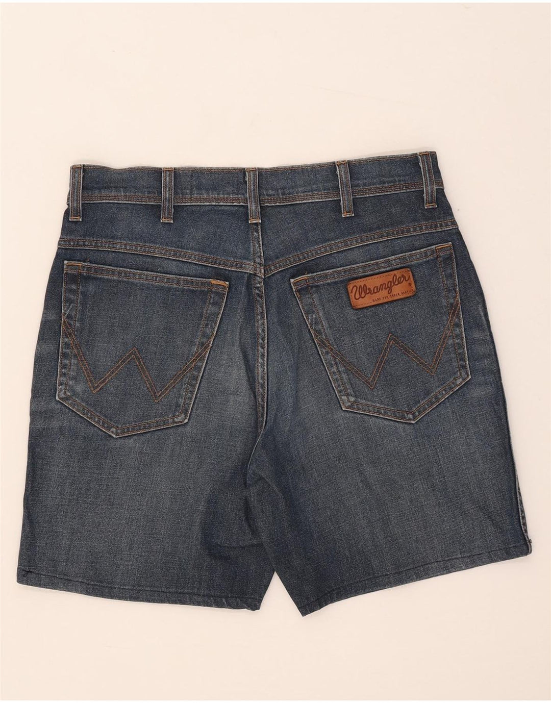 Wrangler Herre Texas Stretch Denim Shorts W33 Medium Blue Bomuld