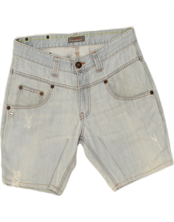 DANIELE ALESSANDRINI Womens Denim Shorts W31 Large Blue Cotton Vintage Daniele Alessandrini and Second-Hand Daniele Alessandrini from Messina Hembry 