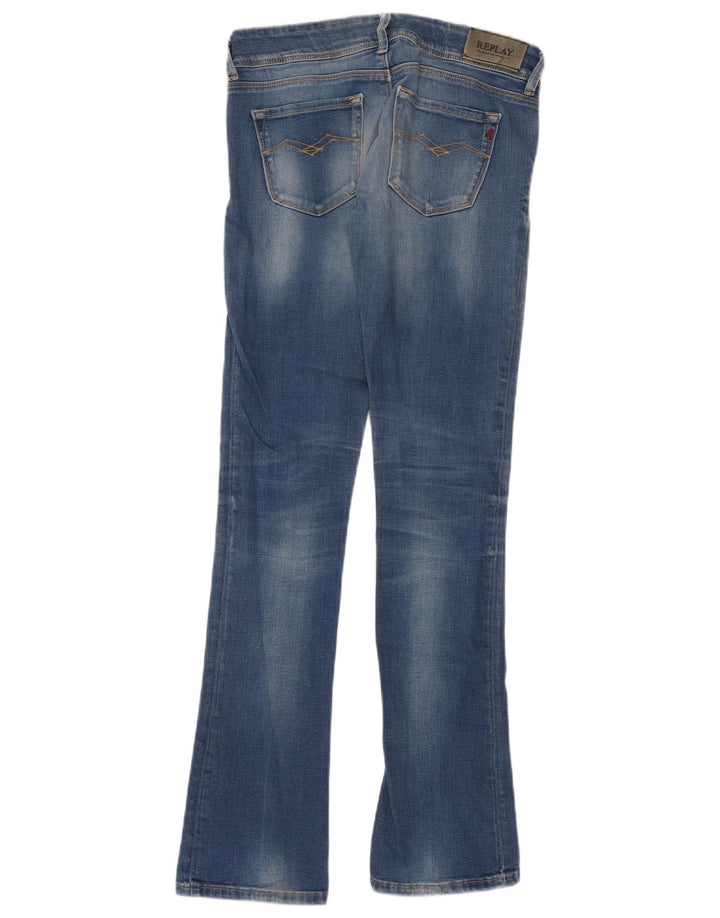Replay Dame Slim Bootcut Jeans W25 L32 Blå