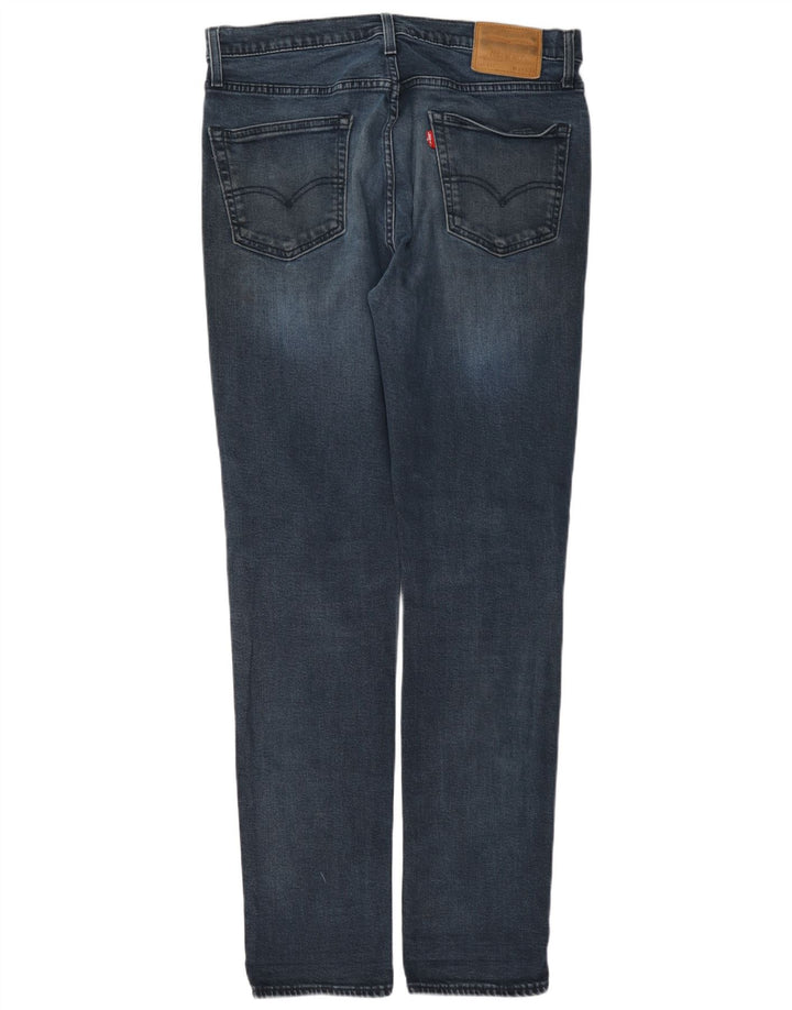 Levi's Slim Jeans til mænd W34 L34 Marineblå bomuld