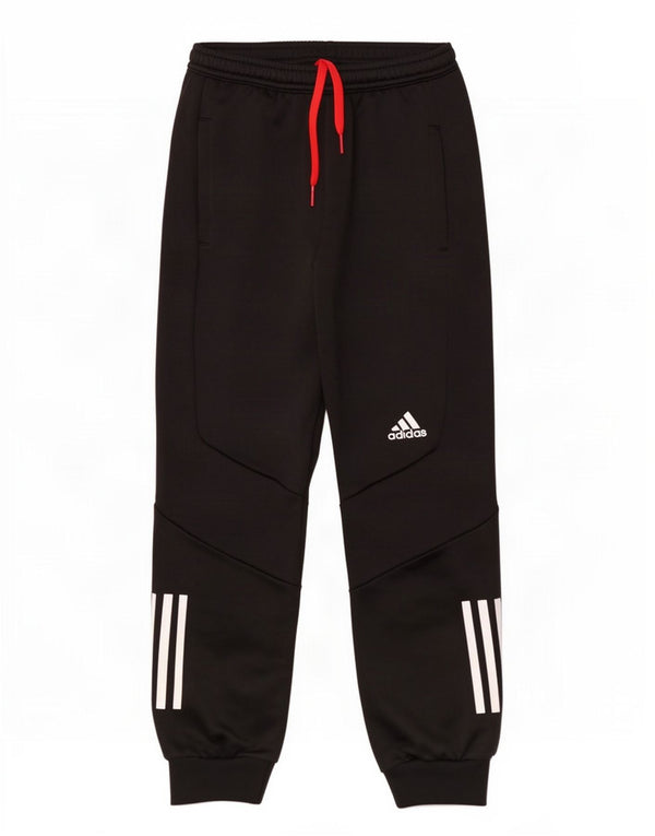 Adidas Boys Aeroready Træningsdragt Bukser Joggers 9-10 år Sort Polyester