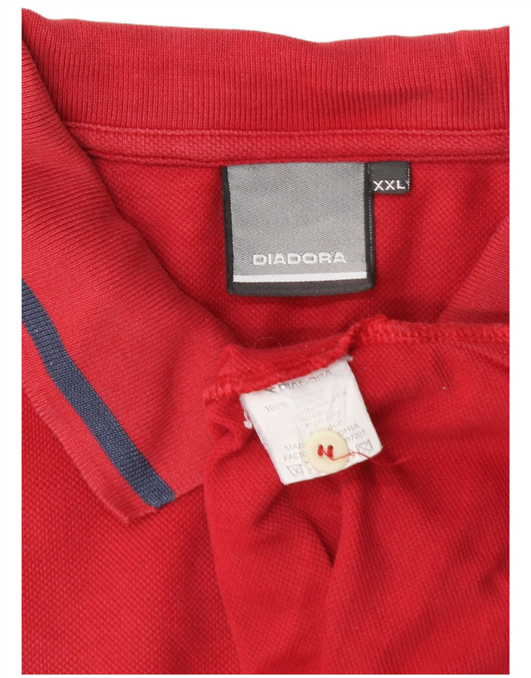 Diadora herre poloskjorte 2XL rød bomuld