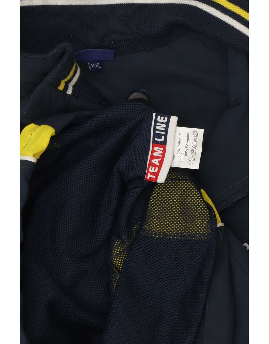 Asics Herre grafisk træningsdragt Topjakke 2XL Marineblå Colourblock Polyester