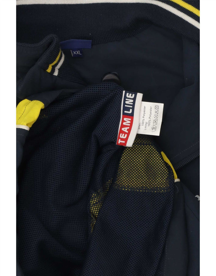 Asics Herre grafisk træningsdragt Topjakke 2XL Marineblå Colourblock Polyester
