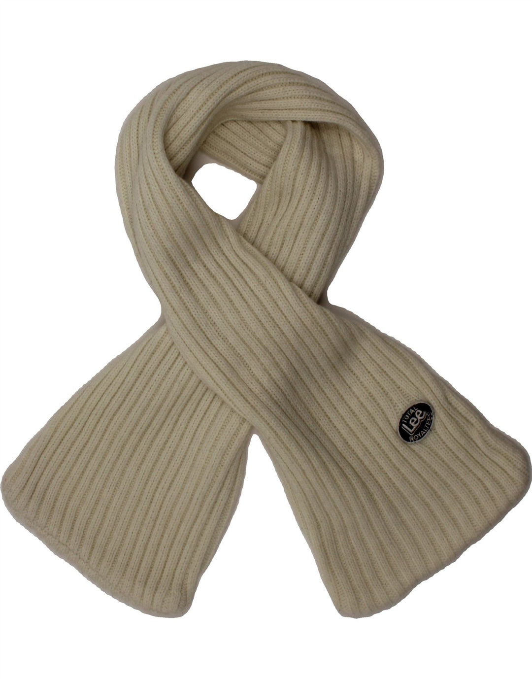 LEE Boys Knit Rectangle Scarf One Size White Wool Winter Vintage Lee and Second-Hand Lee from Messina Hembry 