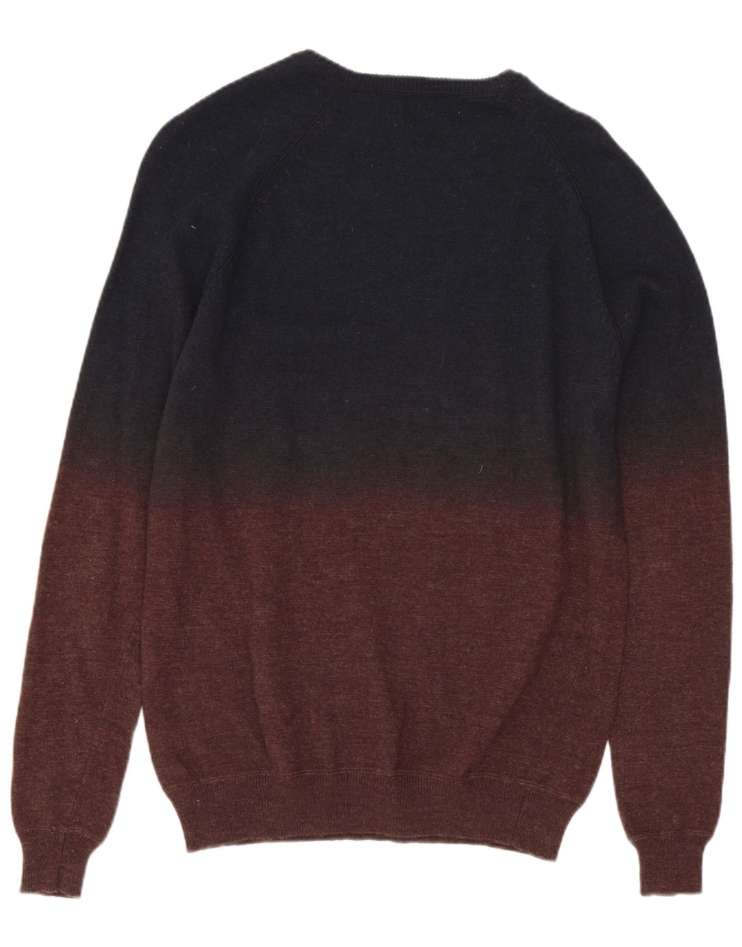 Rifle Herre Boat Neck Jumper Sweater Small Navy Blue Colourblock Uld