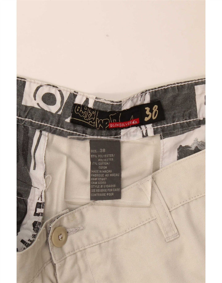 Quiksilver Casual Shorts til mænd W38 XL Beige Polyester