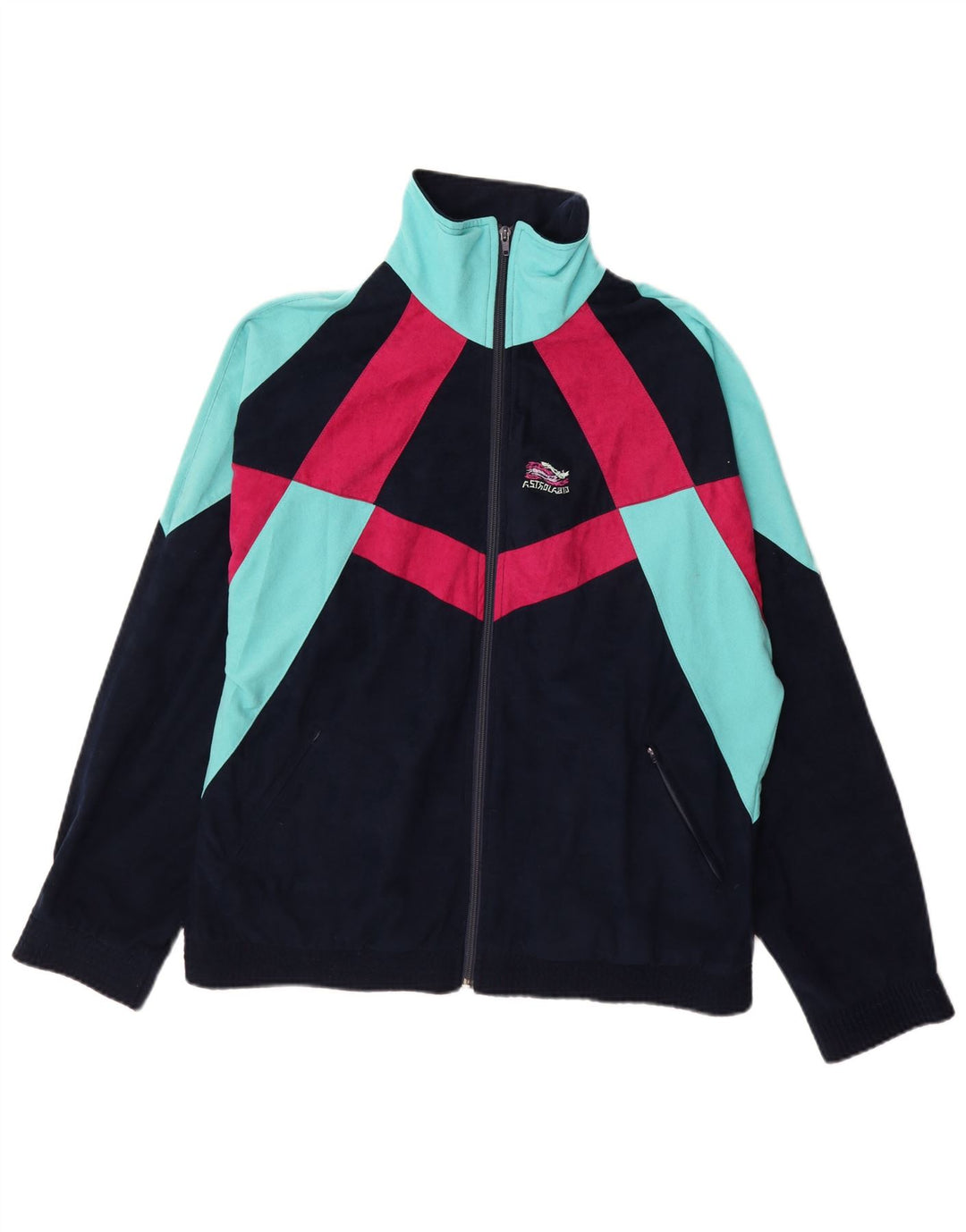 TERINDA Træningsdragt til mænd, topjakke, stor marineblå farveblok