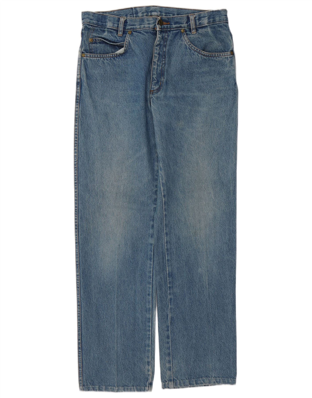 CROWN Straight Jeans til mænd IT 48 Medium W32 L31 Blå Bomuld