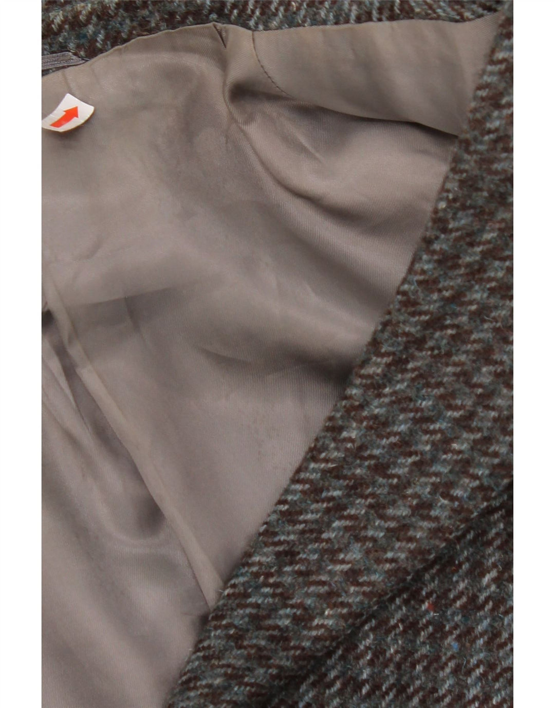 VINTAGE Herre 2-knaps blazerjakke UK 38 Medium Grey Houndstooth