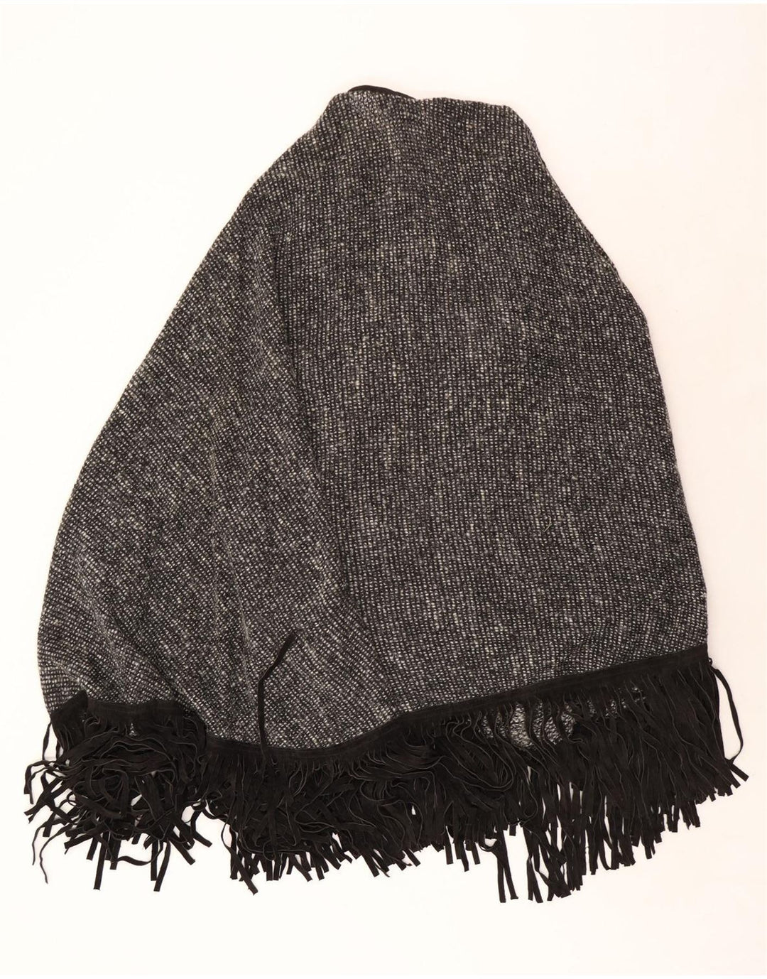 Vintage Dame Poncho Cardigan Sweater UK 22 3XL Grå