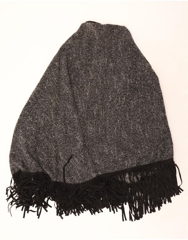 Vintage Dame Poncho Cardigan Sweater UK 22 3XL Grå