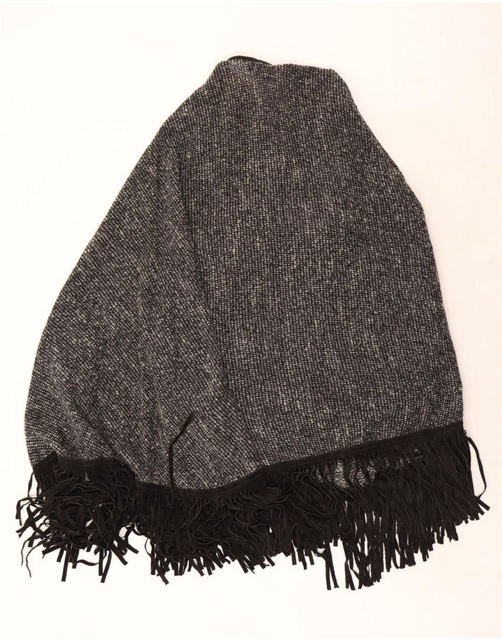 Vintage Dame Poncho Cardigan Sweater UK 22 3XL Grå