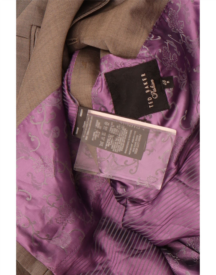Ted Baker Herre 2-knaps blazerjakke US 38 Medium Grey Wool