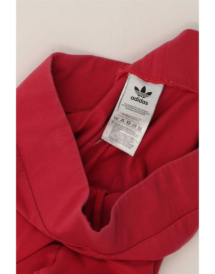 Adidas Dame Leggings UK 14 Medium Pink Bomuld