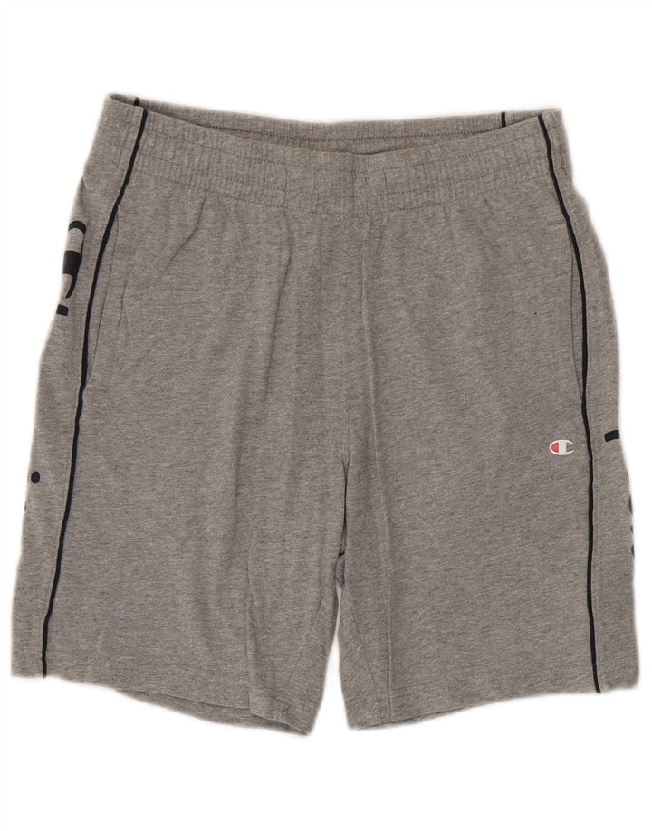 Champion Herre grafiske sportsshorts Små grå flækkede bomuld
