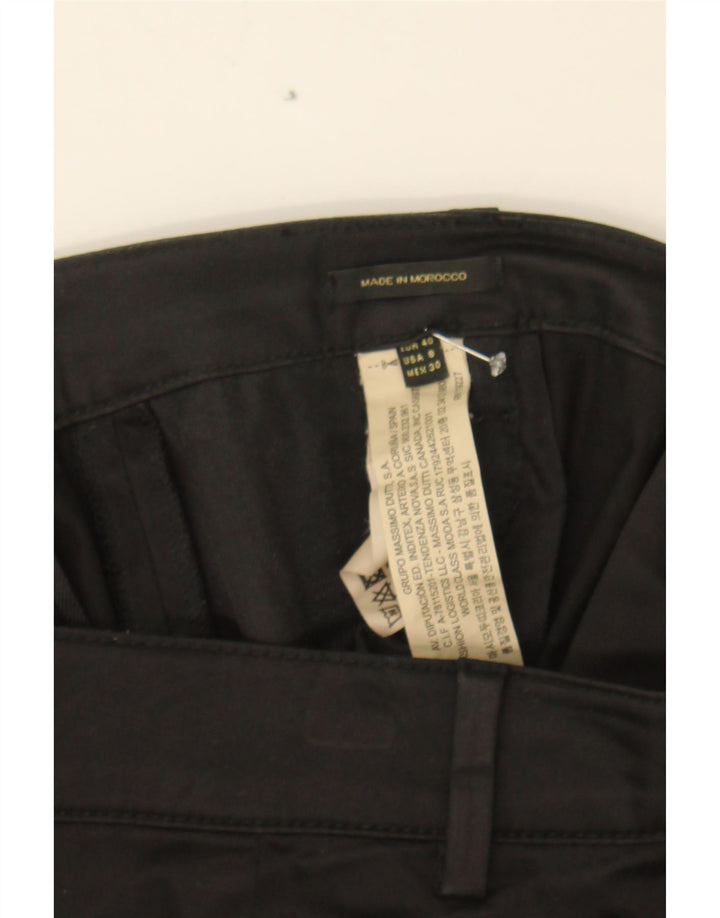 MASSIMO DUTTI Womens Slim Chino Trousers EU 40 Medium W30 L30 Black Cotton Vintage Massimo Dutti and Second-Hand Massimo Dutti from Messina Hembry 