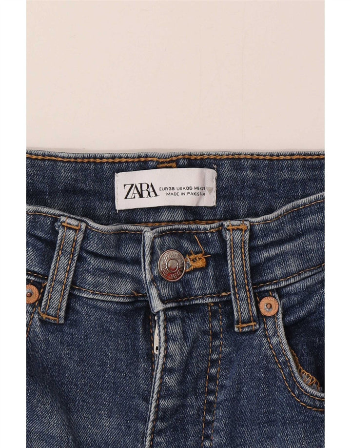 Zara Dame Bootcut Jeans EU 38 Small W28 L26 Blå